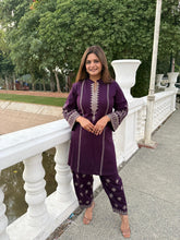 Gurnaaz 2 piece embroided woollen farshi salwar co-ord set